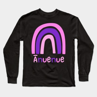 ānuenue rainbow. ʻōlelo hawaiʻi. hawaiian language. ʻōlelo vocabulary terms. hawaii sayings Long Sleeve T-Shirt